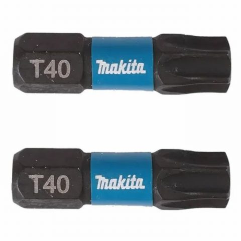 Makita B-63703 T40 25mm Impact Screw Bit – Pack of 2