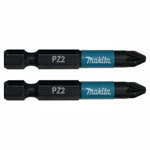Makita B-63753 PZ2 50mm Impact Screw Bit – Pack of 2