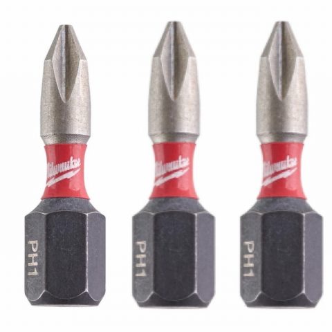 Milwaukee 4932500353 PH2 25mm Shockwave Screw Bits – Pack of 3