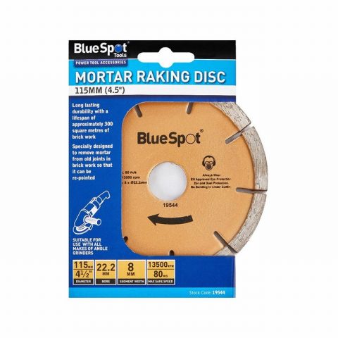 Blue Spot 19544 115mm (4.5″) Diamond Mortar Raking Disc