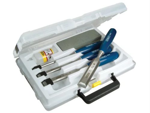 Stanley 5002 Bevel Edge Chisel & Oilstone Set, 6 Piece