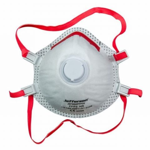 Jefferson JEFMSKFFP3V-10 Particulate Respiratory Mask – 10pc