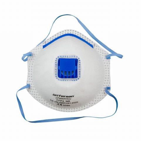 Jefferson JEFMSKFFP2V-10 Particulate Respiratory Mask-Pack of 10