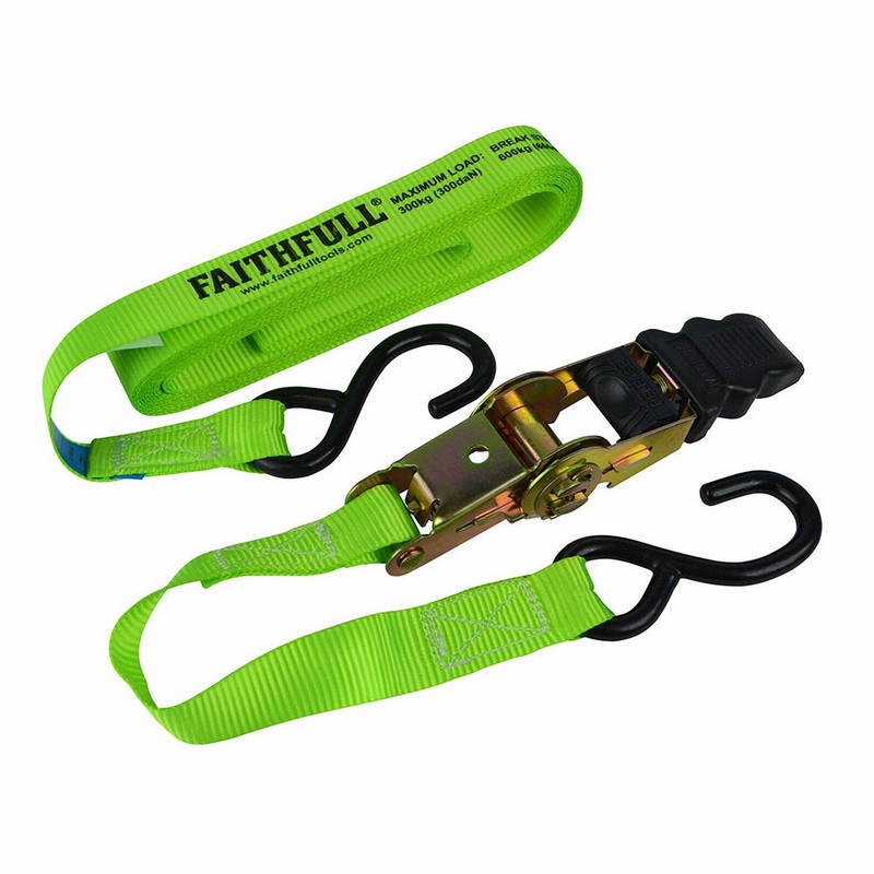 Faithfull FAITDRATSET4 4 Piece Ratchet Tie Down Set - Image 2