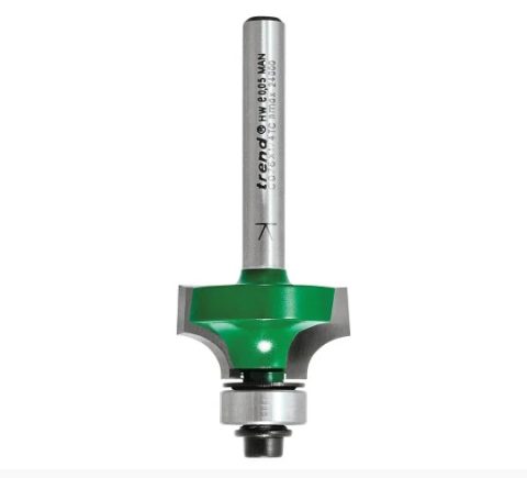 Trend TREC07614TC 6.3mm 1/4TCT Bearing Guided Ovolo & Round Over
