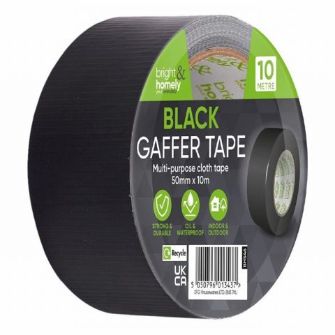 Bright & Homely 0026001 50mm x 10m Gaffer Tape Black