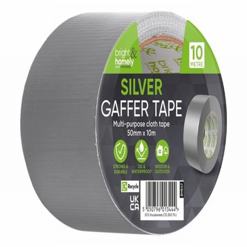 Bright & Homely 0026002 50mmx10m Gaffer Silver Tape