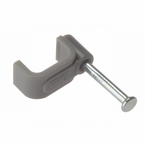 ForgeFix FORFCC15G 1.5mm Grey Flat Cable Clips Box of 100