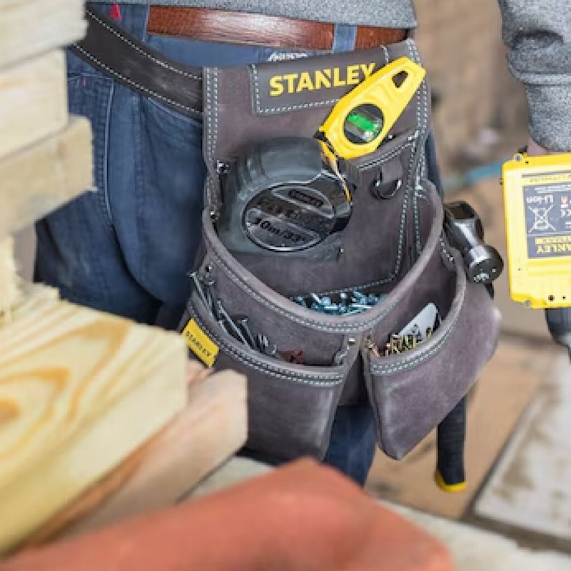 Stanley STST1-80116 Leather Double Nail Pocket Pouch - Image 6