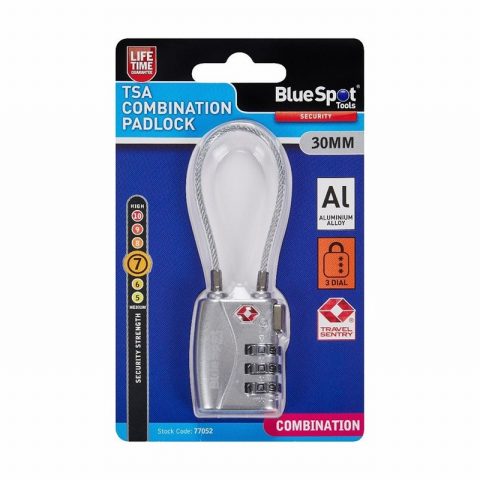 Blue Spot 77052 30mm TSA Combination Padlock