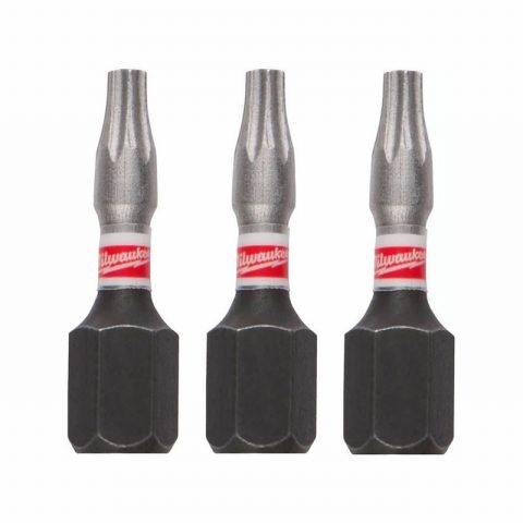 Milwaukee 4932471578 TX BO8 25mm SHOCKWAVE ScrewBits – Pack of 3