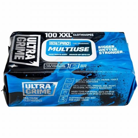 UltraGrime 5900-RB Pro Multiuse XXL+ Clothwipes – 100 Piece