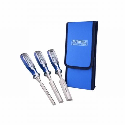 Faithfull XMS26CHISEL3 Chisel Set – 3 Piece
