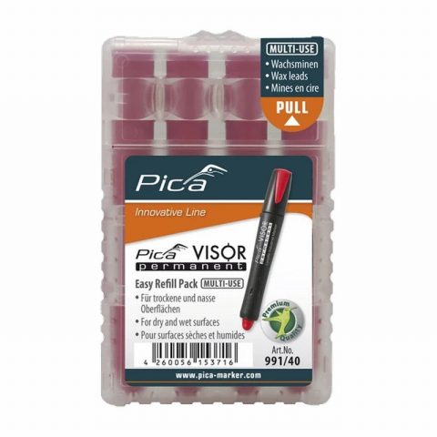 Pica 911/40 Visor Refill for Industrial Permanent Marker-Red