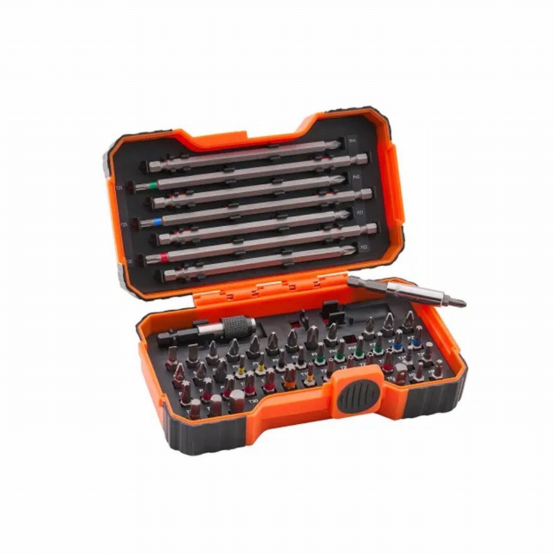 Bahco XMS26BIT54 Colour Coded Screwdriver Bit Set - 54 Piece