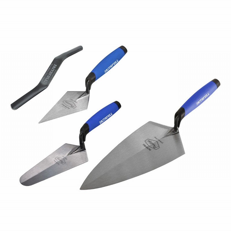 Faithfull FAIPTFSET4 Prestige Professional Brick Trowel Set -4pc