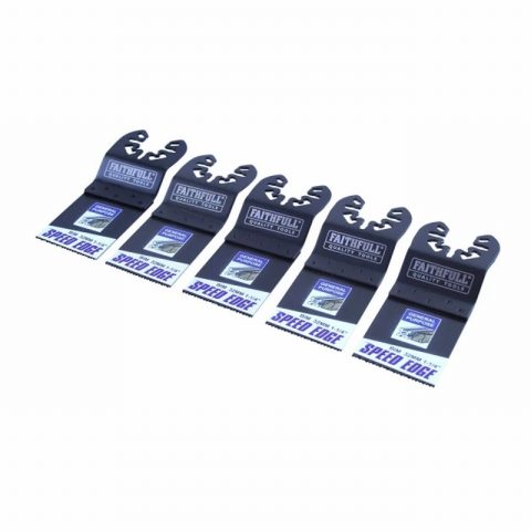 Faithfull XMS26MULTI5 32mm Multi-Tool Speed Edge Blade – 5 Piece
