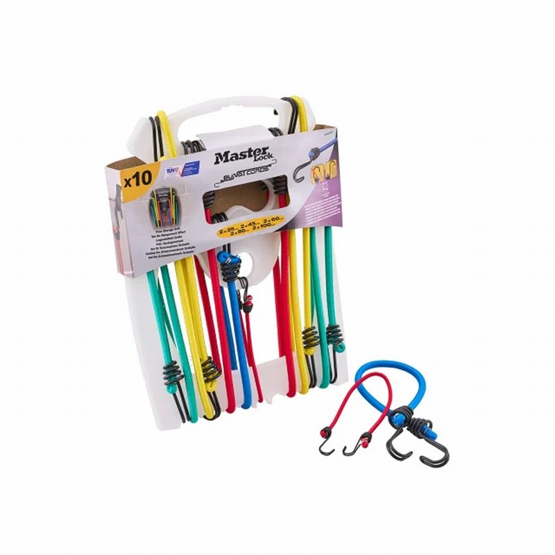 MasterLock XMS26BUNGEE Bungee Set - Pack of 10