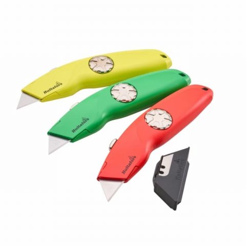 Hultafor XMS26HVKNIFE Retractable Hi Vis Utility Knife – 3 Piece