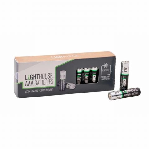 LightHouse XMS26LHBAT3A Elite Alkaline Batteries – Pack of 24