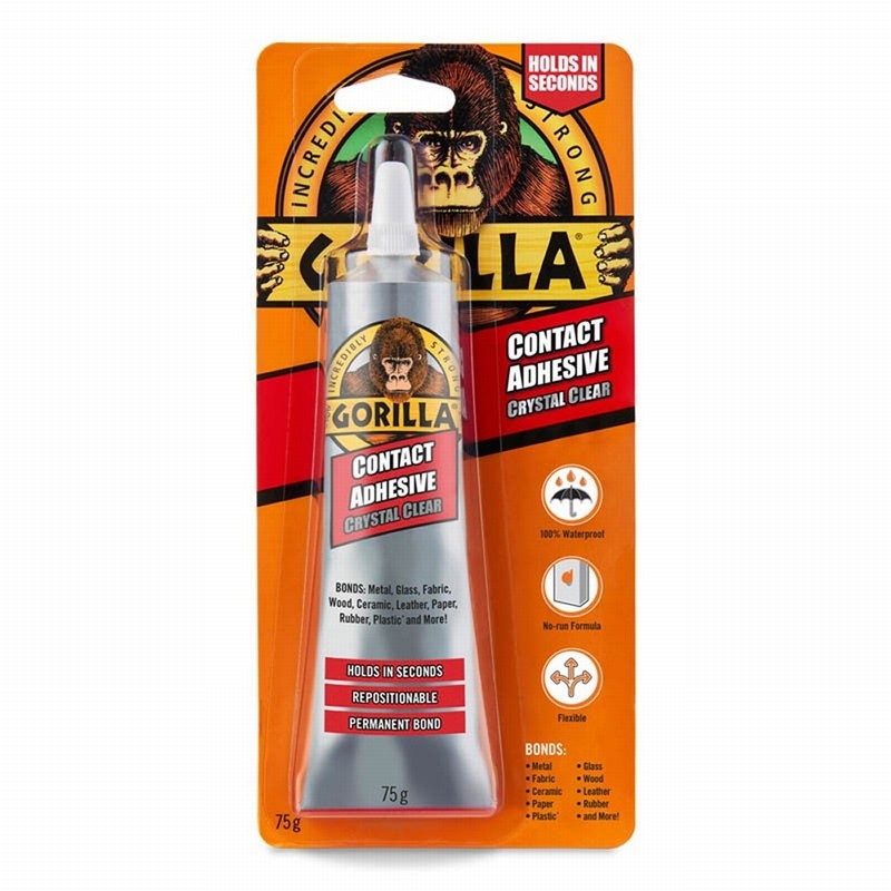 Gorilla 107751 75g Tube Clear Contact Adhesive