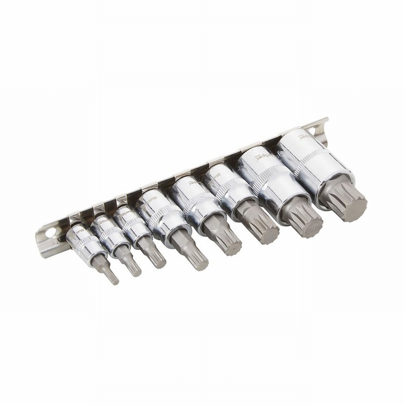 Blue Spot 01489 1/4", 3/8", 1/2" Spline Bit Socket Set - 8 Piece