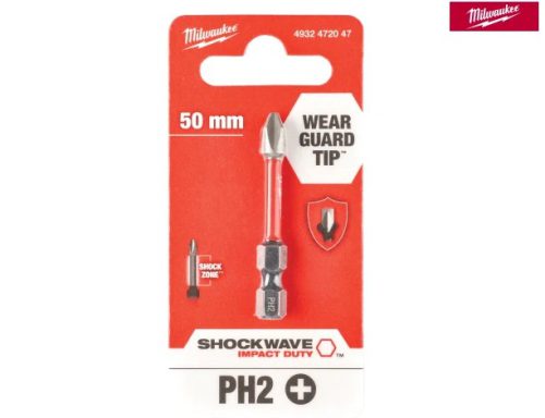 Milwaukee 4932472047 PH2 50mm Shockwave Impact Screwdriver Bit