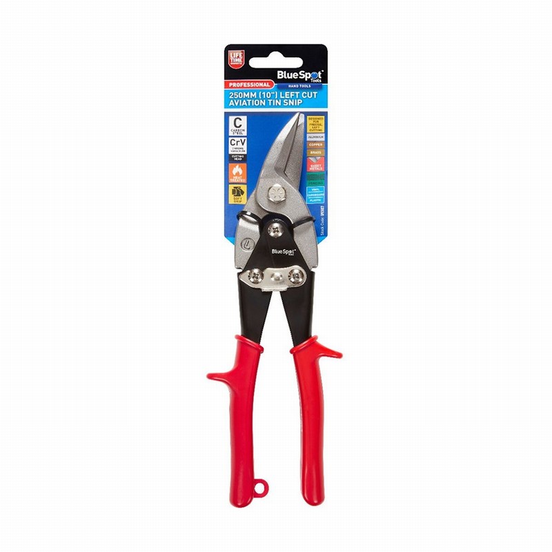 Blue Spot 09307 250mm Left Cut Professional Aviation Tin Snip