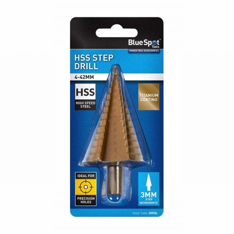 Blue Spot 20506 4-42mm HSS Step Drill