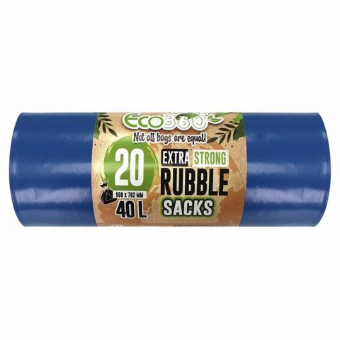Ecobag 0004254 40 Ltr Blue Rubble 20 Bag