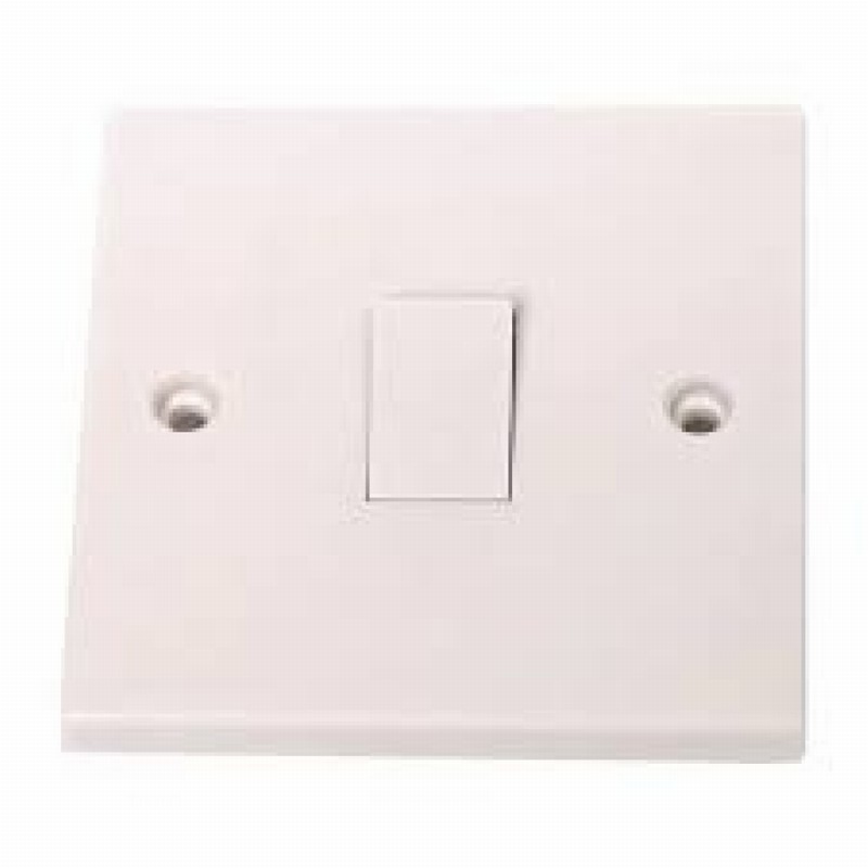 Elpine 0018019 Light Switch 1 Gang 1 Way White