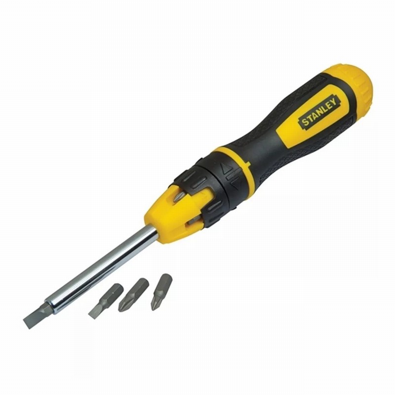 Stanley STA068010 Multibit Ratchet Screwdriver & 10 Bits