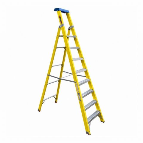 Clow AEDS08 8 Tread Diamon Blue Fibreglass Stepladder
