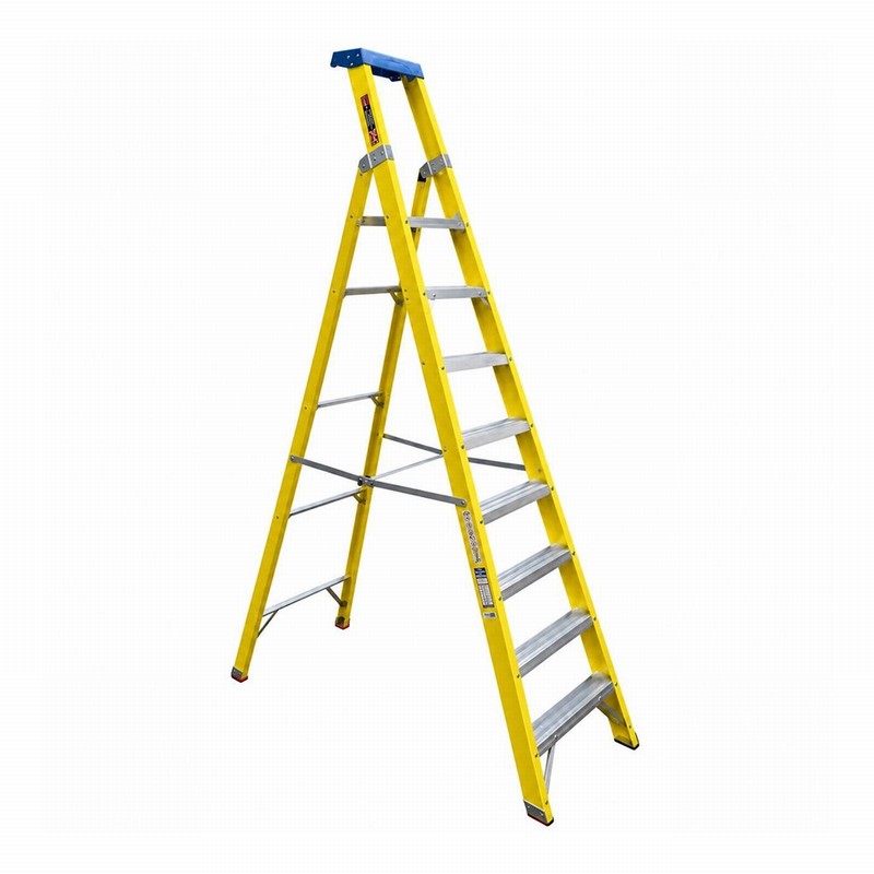 Clow AEDS08 8 Tread Diamon Blue Fibreglass Stepladder