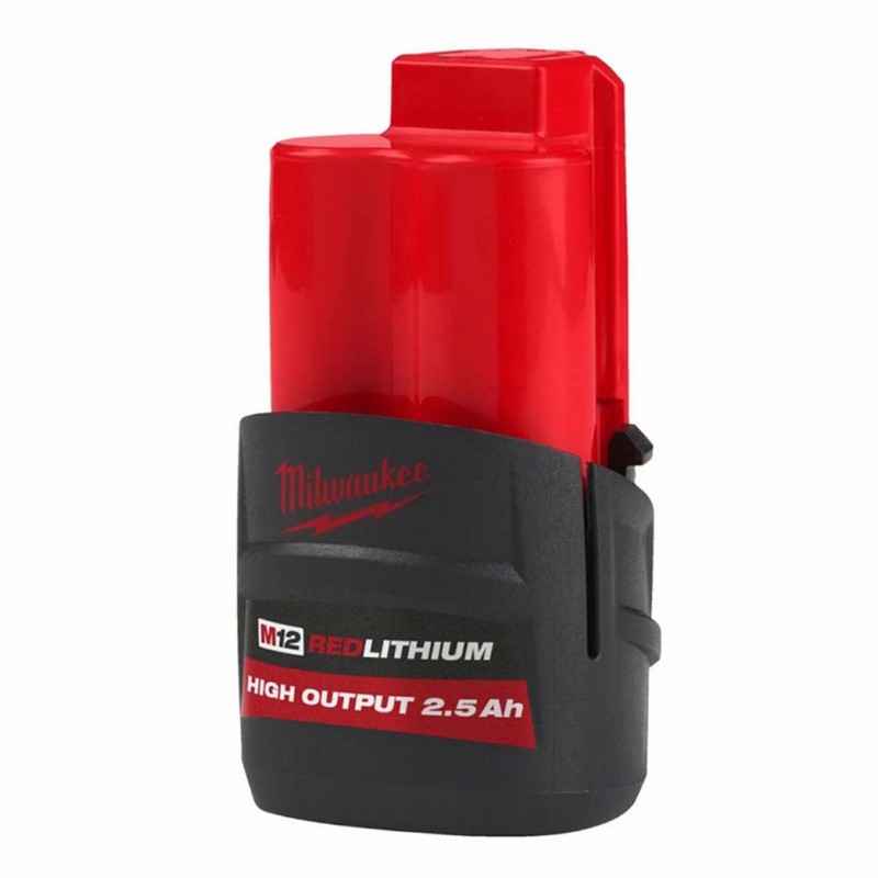 Milwaukee M12HB2.5 2.5Ah 12V High Output Li-Ion Battery