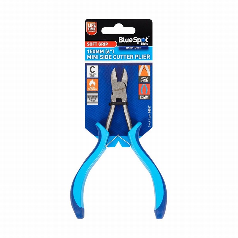 Blue Spot 08517 150mm (6") Soft Grip Mini Side Cutter Plier - Image 2