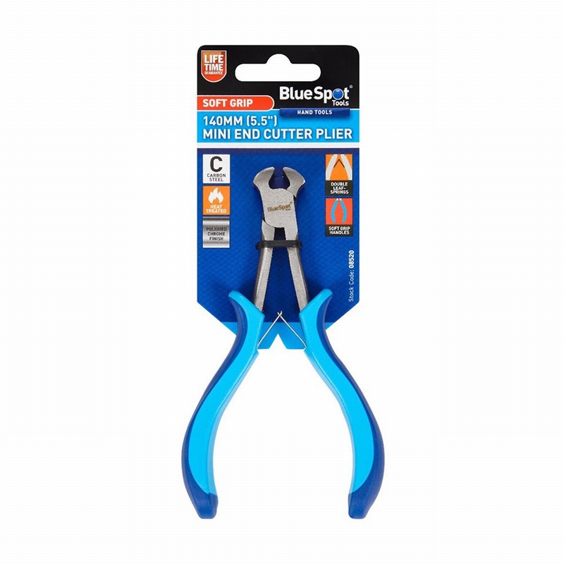 Blue Spot 08520 140mm (5 1/2") Soft Grip Mini End Cutter Plier - Image 2