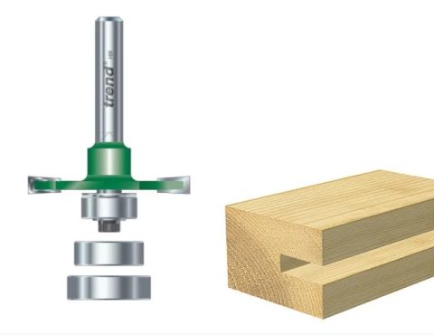 Trend TREC15212TC 4.0×37.2mm 1/4 TCT Bearing Biscuit Jointer-1pc