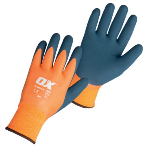 OX Waterproof Thermal Latex Glove Size 9 / Large