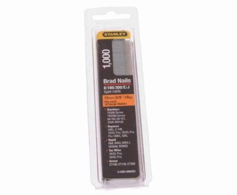Stanley STA0SWKBN062 SWKBN Brad Nail 15mm – Pack of 1000