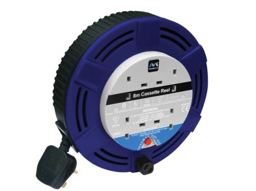 Masterplug Reel240V13A Cassette Cable 4-Socket Thermal Cut-Out