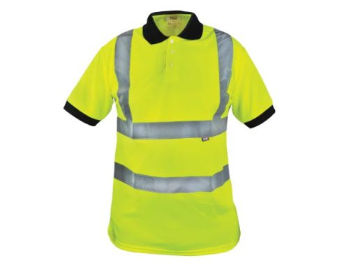 Scan Hi-Vis Yellow Polo Shirt – XXL (50in)