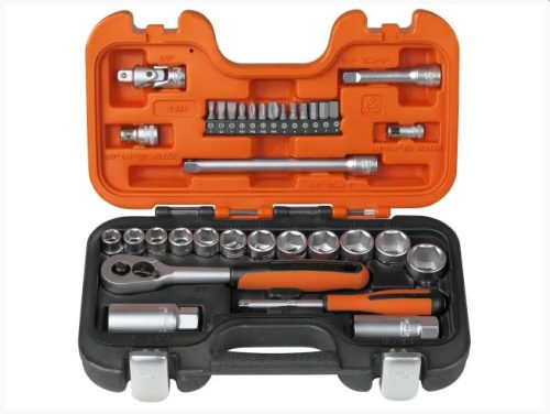 Bahco S330 Socket Set of 34 Metric 1/4in & 3/8in Drive