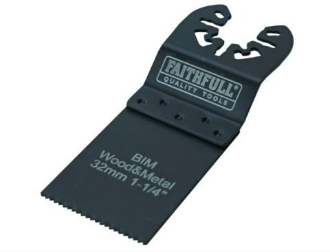 Faithfull FAIMFWM32 32mm Bi-Metal Flush Cut Wood/Metal Blade-1pc