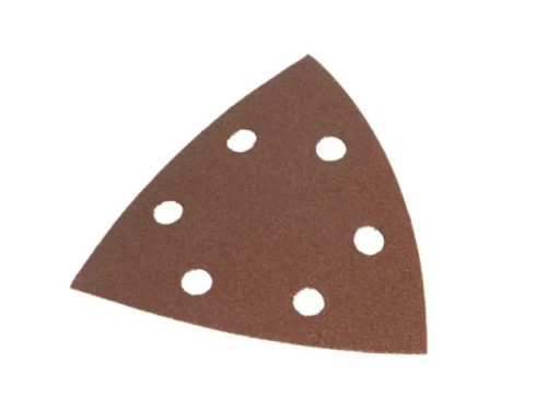 Faithfull Delta Hook & Loop Sanding Sheets 93mm Coarse (Pack5)