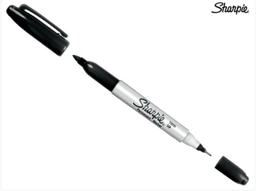 Sharpie Twin Tip Permanent Marker Black