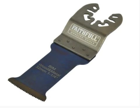 Faithfull FAIMFWM32P 32mm Premium Wood/Metal Bi-Metal Blade -1pc