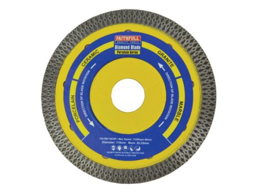 Faithfull Porcelain Diamond Blade (115 x 22.23mm)