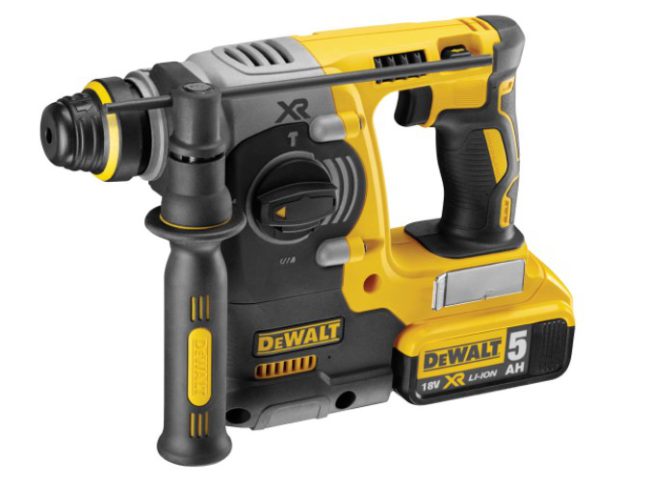 Dewalt DCH273 18V XR Brushless SDS+ Drill with 2 x 5Ah Battery - Image 2
