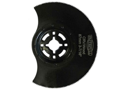 Faithfull FAIMFW87W 87mm Multi Tool CRV Flush Cut Wood Blade-1pc